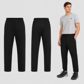 spodnie-meskie-4f-joggery-sportowe-casual-s-m1675-ss26-czarny-bawelna-mezczyzna