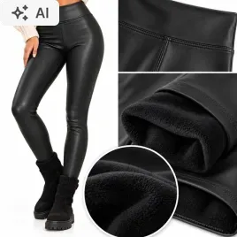 ocieplane-legginsy-skorzane-modelujace-wysoki-stan-cieple-spodnie-skora-m-l-damskie-getry-z-eko-skory-czarne-push-up-wyszczuplajace