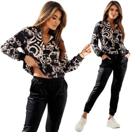 dres-welurowy-damski-komplet-premium-bluza-na-zamek-spodnie-czarny-l-xl-nadruk-geometryczny-zwezane-nogawki-zapiecie-na-suwak