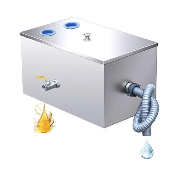 Komercyjny separator tłuszczu 25l stal nierdzewna do restauracji 25x25x40cm