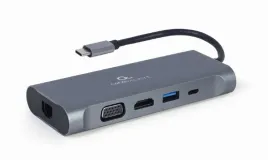 gembird-multi-adapter-usb-type-c-7-w-1-hub3-0-hdmi-vga-pd-czytnik