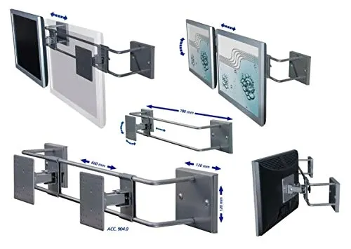 r-go-alternative-wall-bracket-adjustable-silver