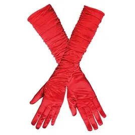 boland-03142-long-gloves-hollywood-satin-effect-red-one-size
