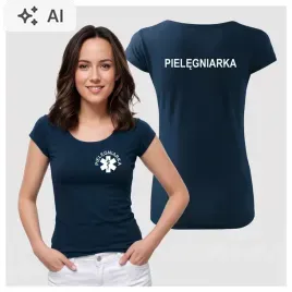 koszulka-damska-z-nadrukiem-pielegniarka-medyczna-malfini-pure-granatowy-xl-niebieski-bawelna
