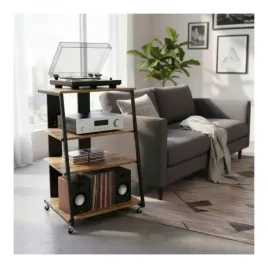 stojak-hi-fi-regal-na-gramofon-relaxdays-4-polki-stal-mdf-brazowy-78x61-cm
