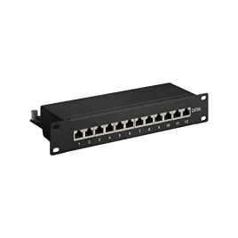 goobay-93796-cat-6a-25-4cm-length-patch-panel-black-12-port