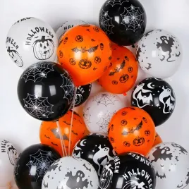 balony-na-halloween-100-sztuk-30-cm-biale-pomaranczowe-dekoracje-girlanda