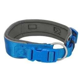 obroza-premium-m-l-40-48cm-40mm-krolewski-niebieski-tasma-parciana-szeroka