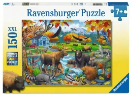 puzzle-150-wildlife-gathering-ravensburger
