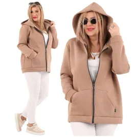 bluza-bawelniana-damska-oversize-ocieplana-polski-producent-duze-rozmiary-rozpinana-z-kapturem-bezowa-gladka-na-suwak