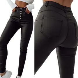 spodnie-damskie-woskowane-skorzane-push-up-wysoki-stan-czarne-xs-34-rurki-dopasowane-slim-fit-do-codziennych-stylizacji
