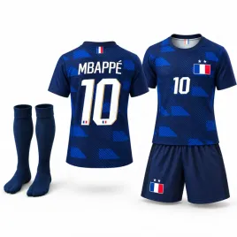 stroj-pilkarski-koszulka-spodenki-getry-mbappe-francja-rozm-134-cm