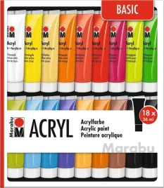 marabu-basic-zestaw-farb-akrylowych-18-x-36-ml-wielokolorowy