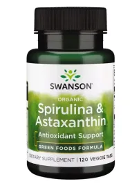 swanson-organiczna-spirulina-i-astaksantyna-120-vege-tabletek