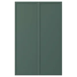 drzwi-kuchenne-25x80-cm-ciemny-szarozielony-2-sztuki