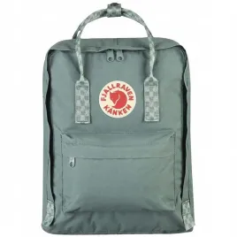 plecak-fjallraven-kanken-frost-green-chess-pattern-16l