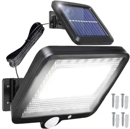 lampa-solarna-led-100-cob-czujnik-ruchu-ip44-panel-5-m-czarny
