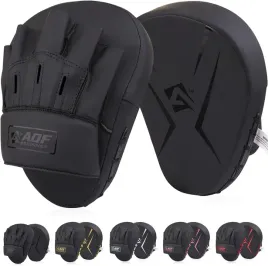 aqf-lapy-bokserskie-zakrzywione-do-mma-muay-thai-trening-czarne