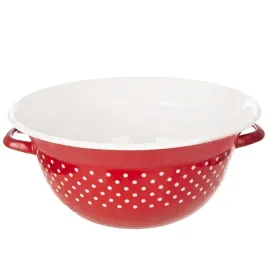miska-kuchenna-emaliowana-czerwona-w-grochy-tecka-34-cm-9-l