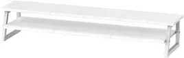2-stopniowy-stojak-na-monitor-drewno-metal-100x24x195-cm-bialy