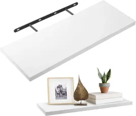 polka-scienna-biala-40-cm-drewniana-regal-wiszacy-bez-wiercenia-nie
