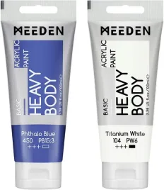meeden-farba-akrylowa-ftalo-niebieski-heavy-body-2-x-100-ml