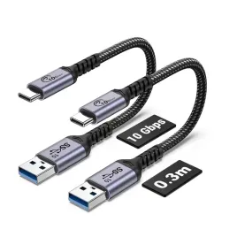 kabel-usb-c-30-cm-60w-10-gbps-3a-nylon-2-sztuki-szary
