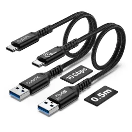 kabel-usb-c-do-usb-a-50-cm-10gbps-android-auto-carplay-2-szt-czarny