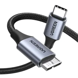 kabel-ugreen-usb-c-do-micro-b-05-m-nylonowy-10-gbps-czarny