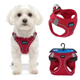 szelki-air-comfort-2xs-czerwone-dla-malego-psa-bezuciskowe-odblaskowe-spacerowe-klatka-do-30-cm-szyja-do-24-cm