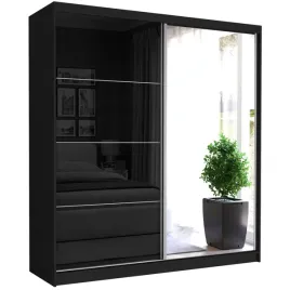 szafa-przesuwna-tivaro-iii-203-cm-czarny-polpolysk-z-lustrem