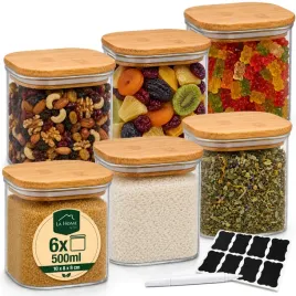 pojemniki-szklane-500ml-na-zywnosc-kawe-herbate-z-pokrywka-bambus-6szt-sloiki-kuchenne-do-produktow-sypkich-mozna-myc-w-zmywarce