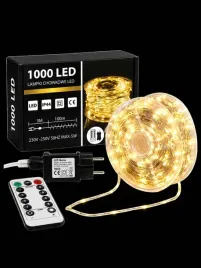 lampki-choinkowe-1000-led-mikro-drucik-100m-cieply-bialy-pilot-ip44