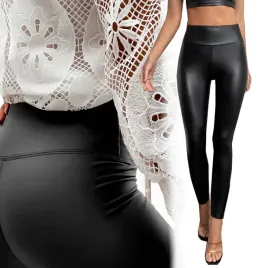 legginsy-skorzane-woskowane-modelujace-slim-mat-z-wysokim-stanem-2xl-spodnie-damskie-bawelniane-push-up-wyszczuplajace-czarne-dluga-nogawka