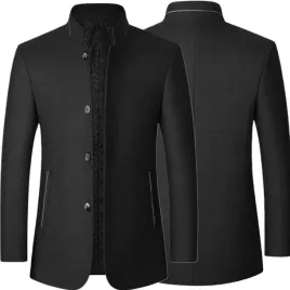 meski-welniany-plaszcz-zimowy-elegancki-jednorzedowy-ze-stojka-kurtka-r-xl-klasyczny-do-polowy-uda-czarny-poliester