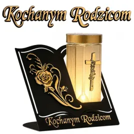znicz-solarny-ksiega-czarno-zlota-kochanym-rodzicom-na-wszystkich-swietych-lampion-nagrobny-led-na-grob-ozdoba-cmentarna-21-cm