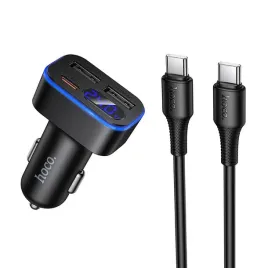 ladowarka-samochodowa-hoco-z-lcd-2x-usb-a-1x-usb-c-qc3-0-pd-42w-z63a