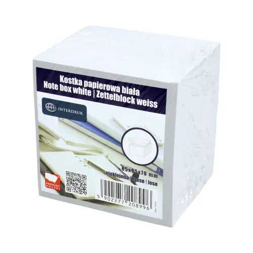 kostka-luz-biala-interdruk-85x85x70mm-stan-nowy