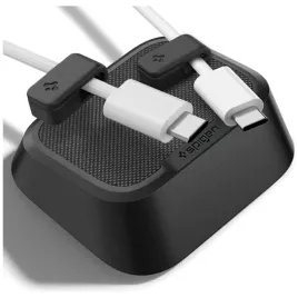 organizer-magnetyczny-do-kabli-spigen-magnetic-cable-holder-czarny