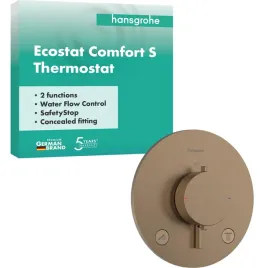 bateria-prysznicowa-scienna-hansgrohe-ecostat-comfort-s-miedziany