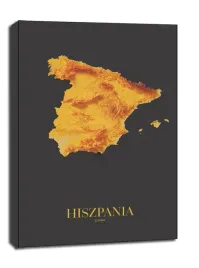 hiszpania-mapa-zlota-obraz-na-plotnie-40x60-cm