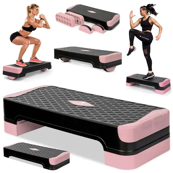 STEP do ćwiczeń fitness AEROBIKU 2 stopnie TRENER RÓWNOWAGI modułowy PODEST