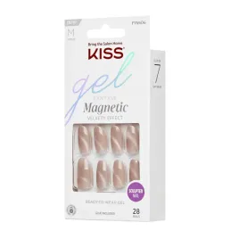 sztuczne-paznokcie-bezowy-nude-cat-eye-kiss-gel-fantasy-magnetic-m-28-szt