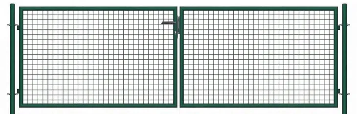 BRAMA ogrodzeniowa SX ECO - ogrodowa - 4,00 x 1,20 m - kolor ZIELONY