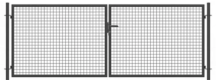 BRAMA ogrodzeniowa SX ECO - ogrodowa - 4,00 x 1,50 m - kolor ANTRACYT