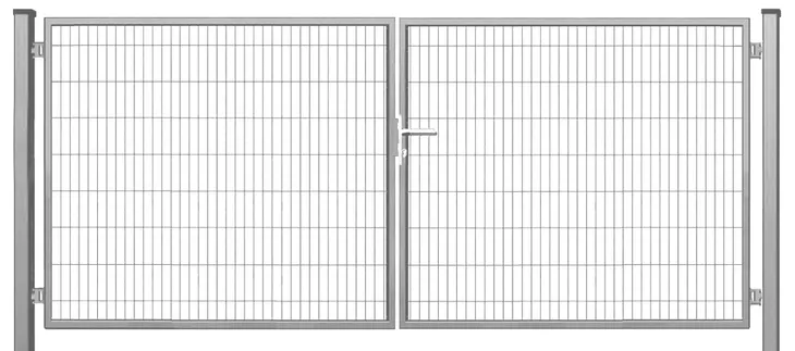 BRAMA ogrodzeniowa SX 656 PRO - ogrodowa - 5,00 x 1,70 m - kolor SZARY