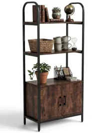 regal-loftowy-z-szafka-140-cm-rustykalny-dab-czarny-industrialny