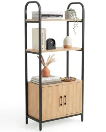 regal-loftowy-z-szafka-140-cm-dab-jasny-czarny-industrialny-loft