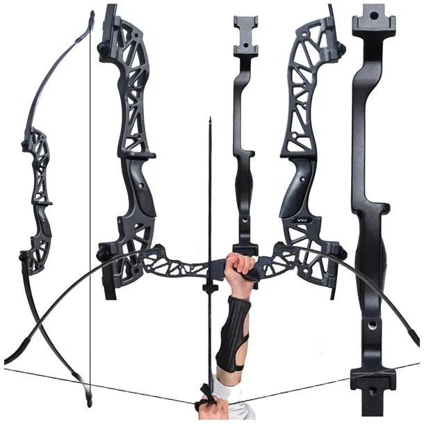 ŁUK REFLEKSYJNY SPORTOWY 135cm 40lbs KLASYCZNY ALUMINIOWY MYŚLIWSKI PREMIUM
