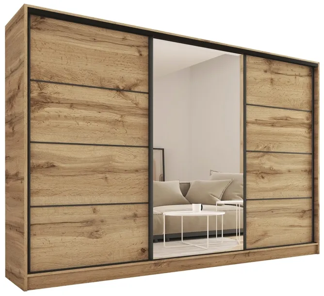 Szafa przesuwna z lustrem 280 cm wotan LOFT
